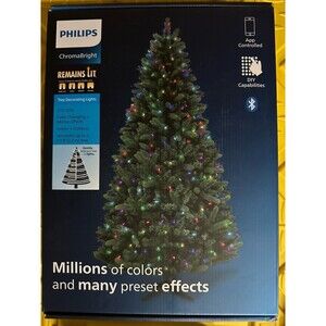 Philips ChromaBright 210 LED Tree Decorating Lights Millions Of Colors